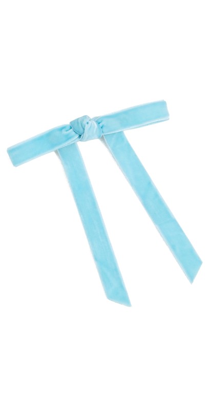 Lele Sadoughi Bardot Bow Barrette Dusty Sky