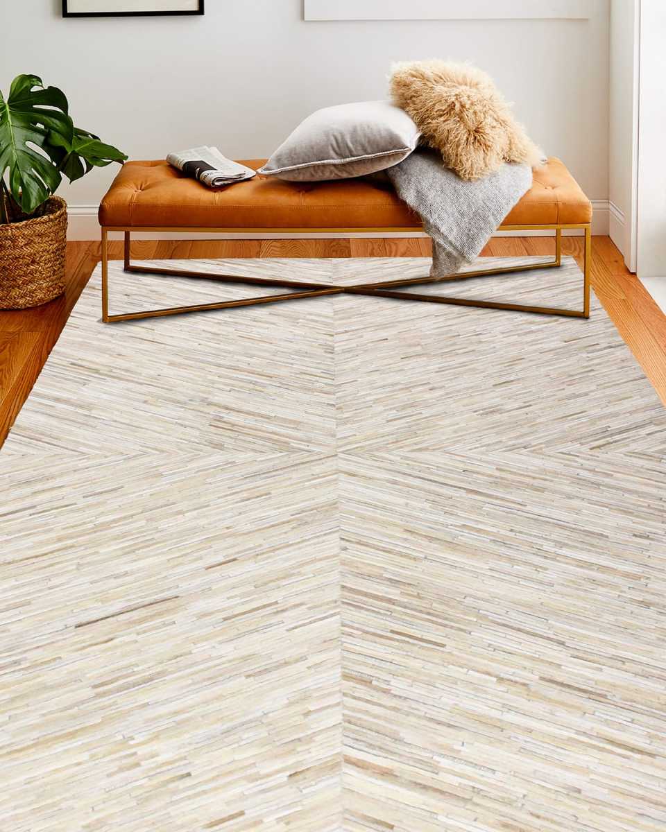 Juliet Hair Hide Rug, 9' x 12'