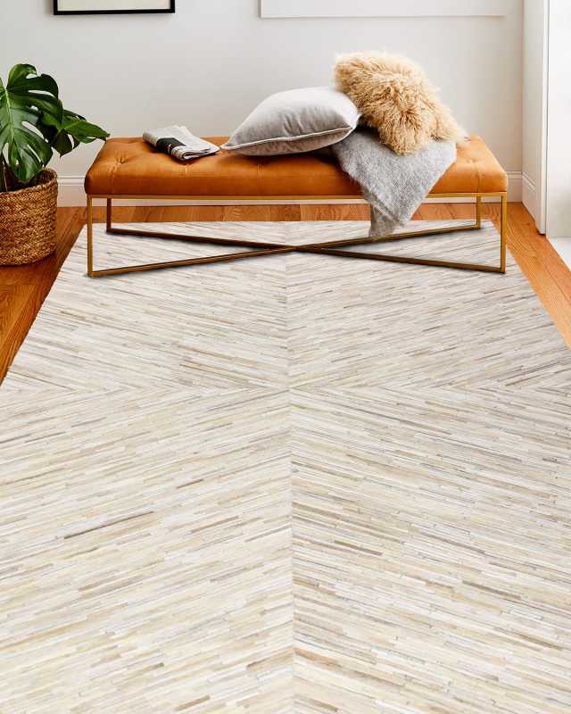 Juliet Hair Hide Rug, 9' x 12'