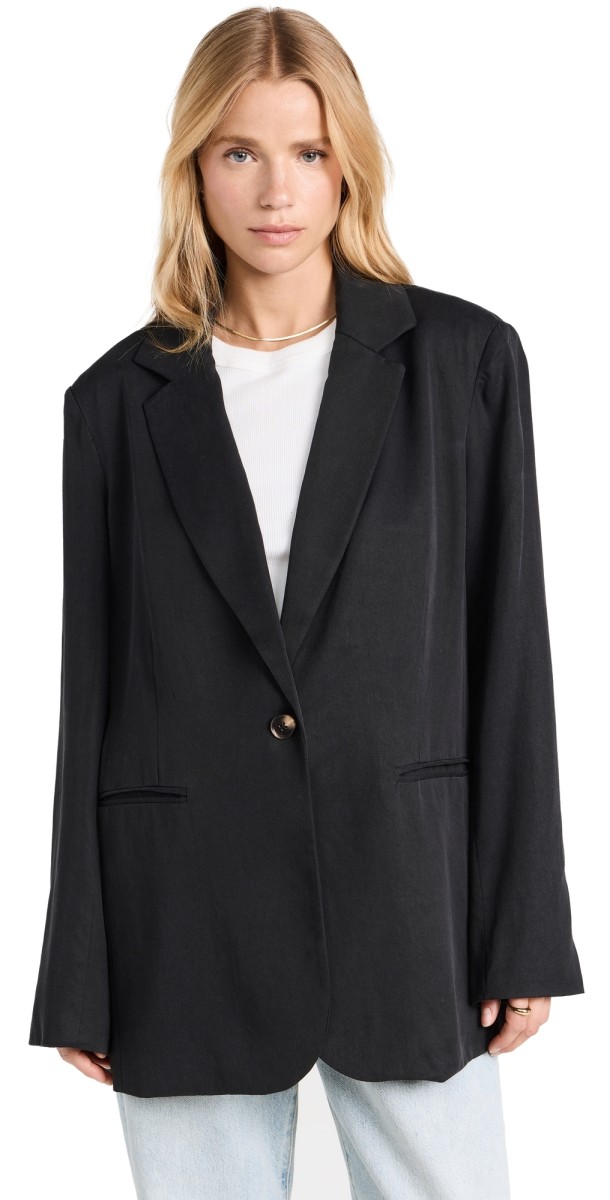 Reformation Classic Relaxed Blazer Black