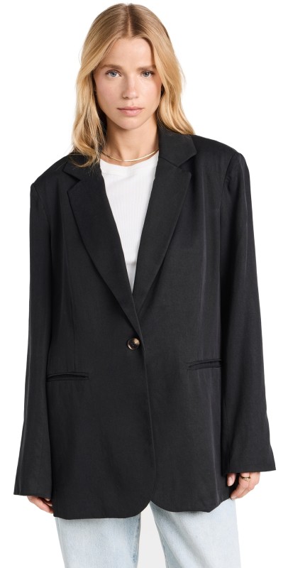 Reformation Classic Relaxed Blazer Black