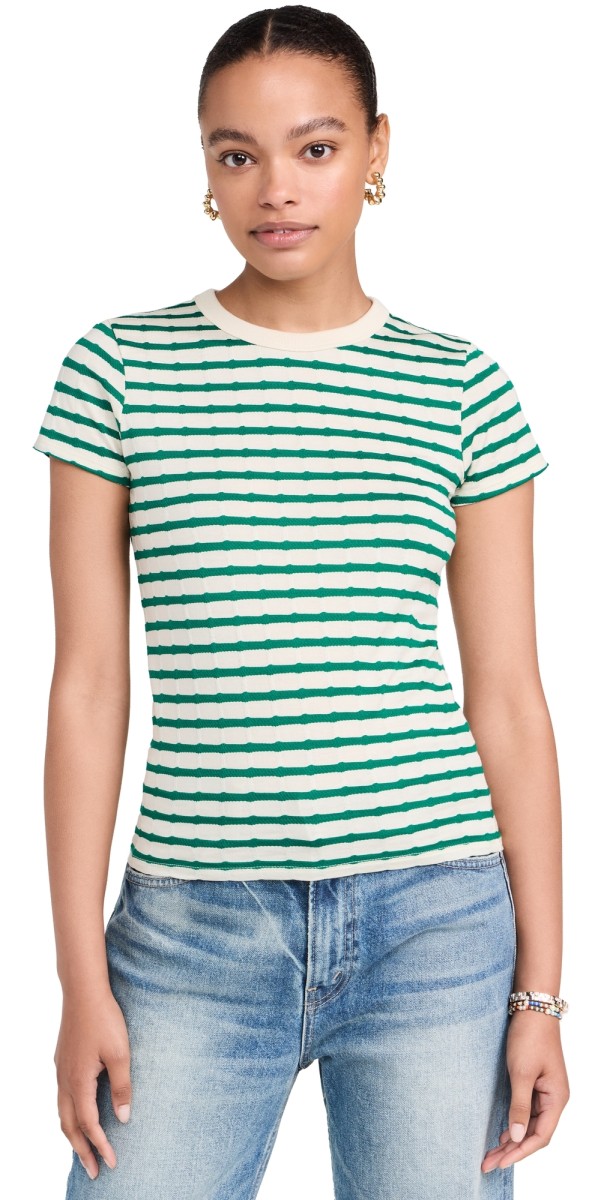 Nation LTD Laurencehrunken Vintage Tee Verdant Greentripe
