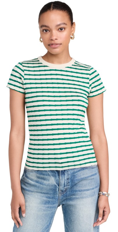 Nation LTD Laurencehrunken Vintage Tee Verdant Greentripe