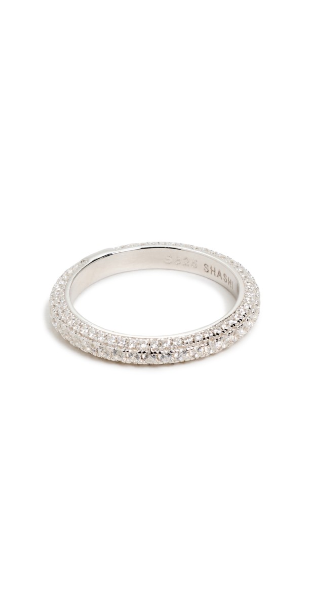 SHASHI Tennis Ring White Gold