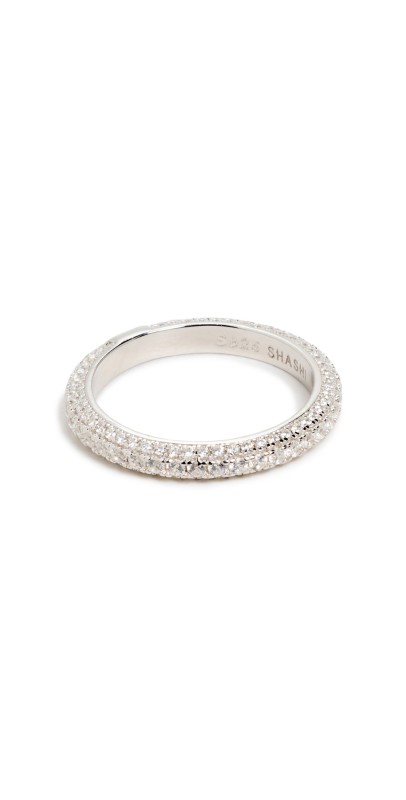 SHASHI Tennis Ring White Gold