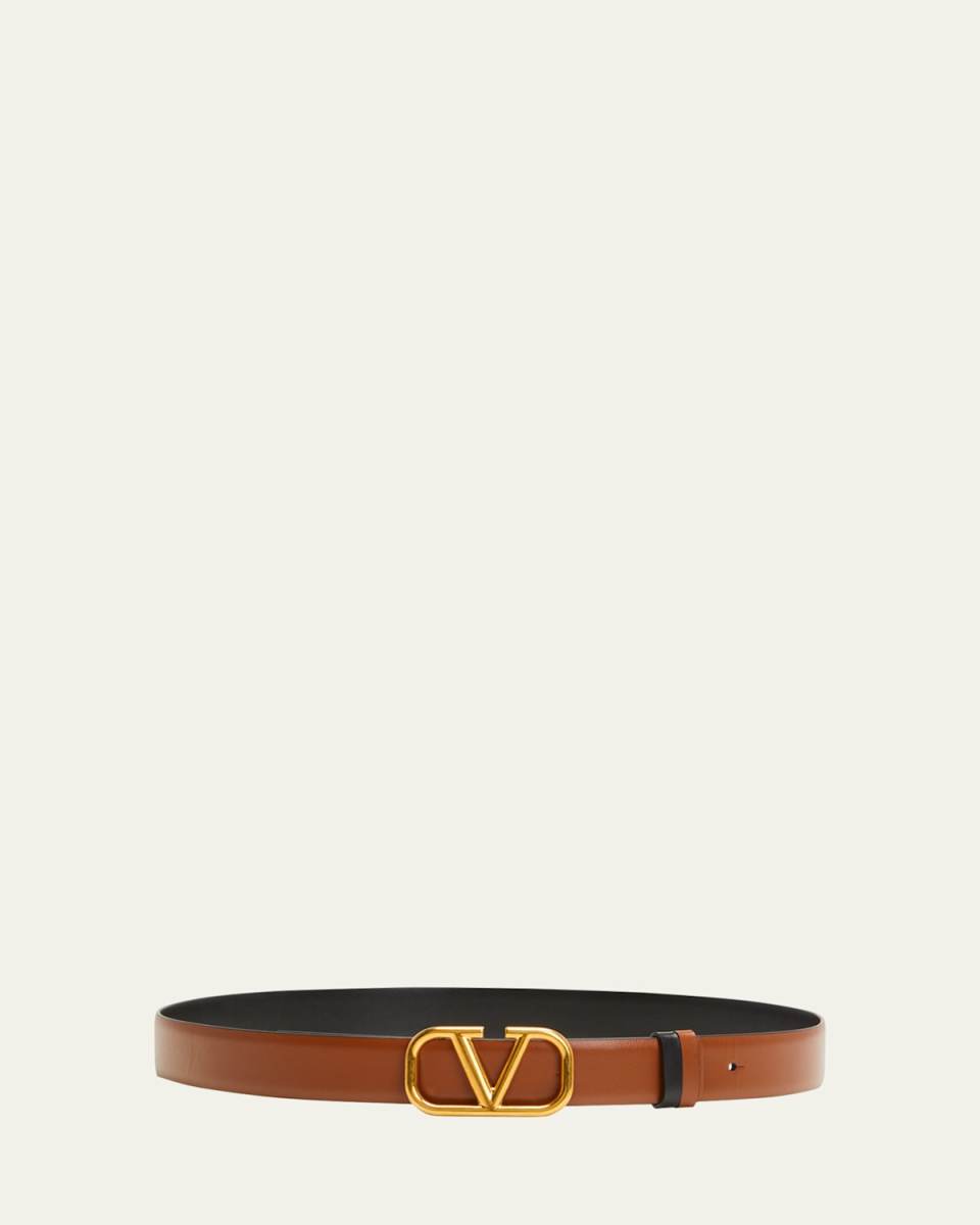 VLOGO Reversible Leather Belt
