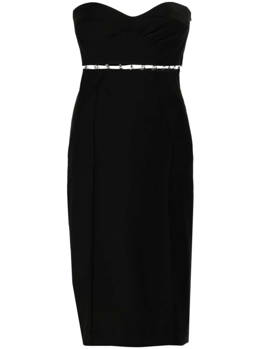 bustier-style twill set