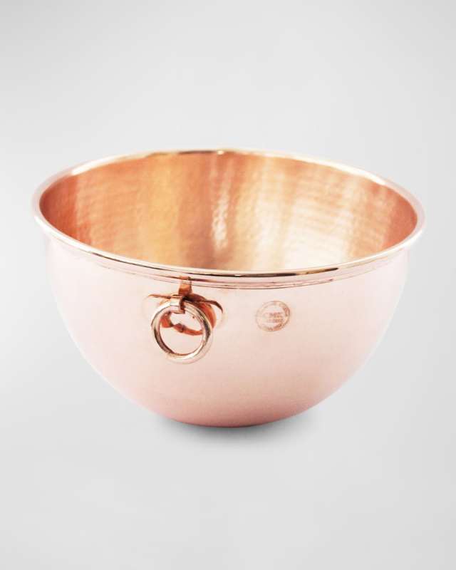 Vintage Inspired Copper Mixing Bowl, 10"