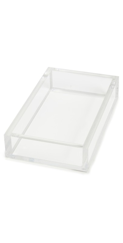 Tizo Design Lucite Bathroom Napkin Tray Clear