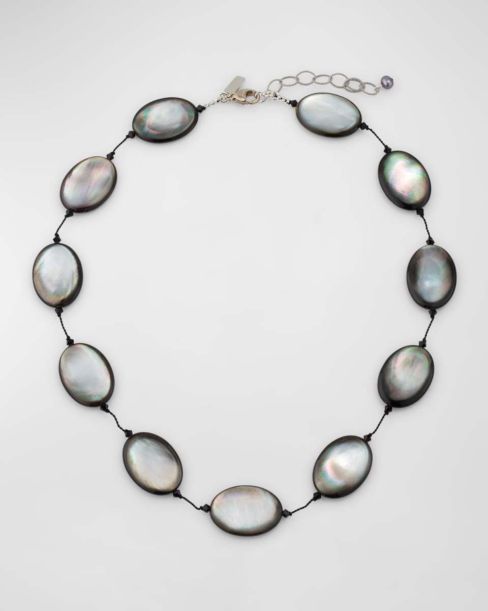 Tahitian Mother-of-Pearl and Sterling Silver Necklace