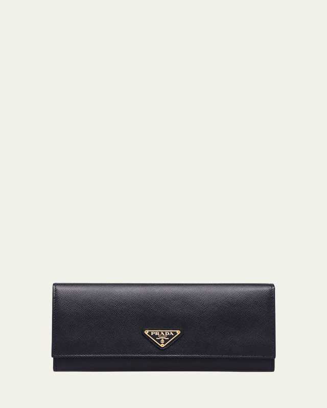 Envelope Flap Leather Slim Wallet