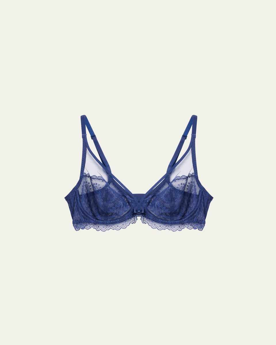 Canopee Scalloped Lace Plunge Bra