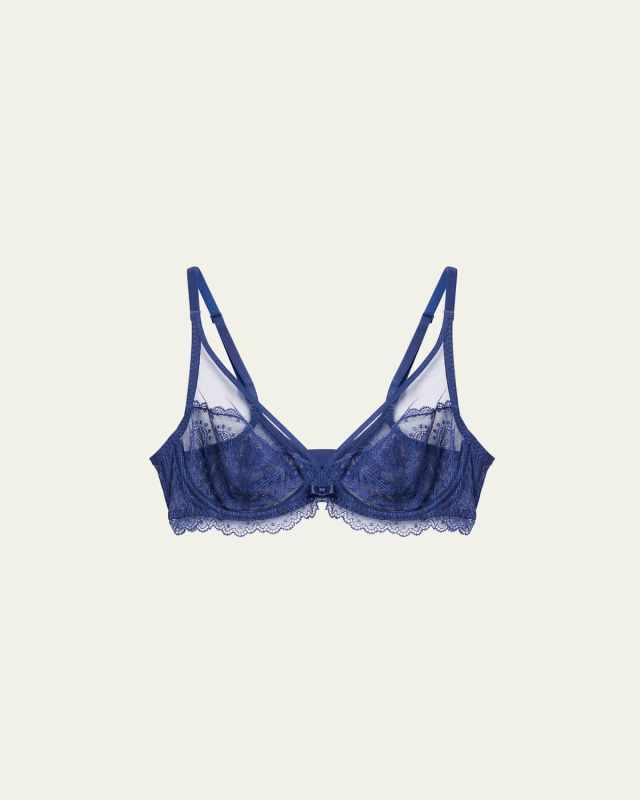 Canopee Scalloped Lace Plunge Bra