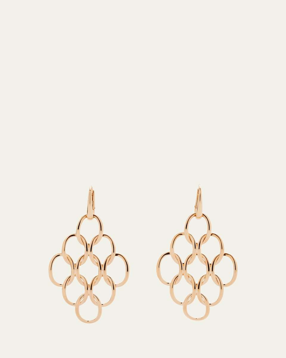 Brera Pendant Earrings in Rose Gold