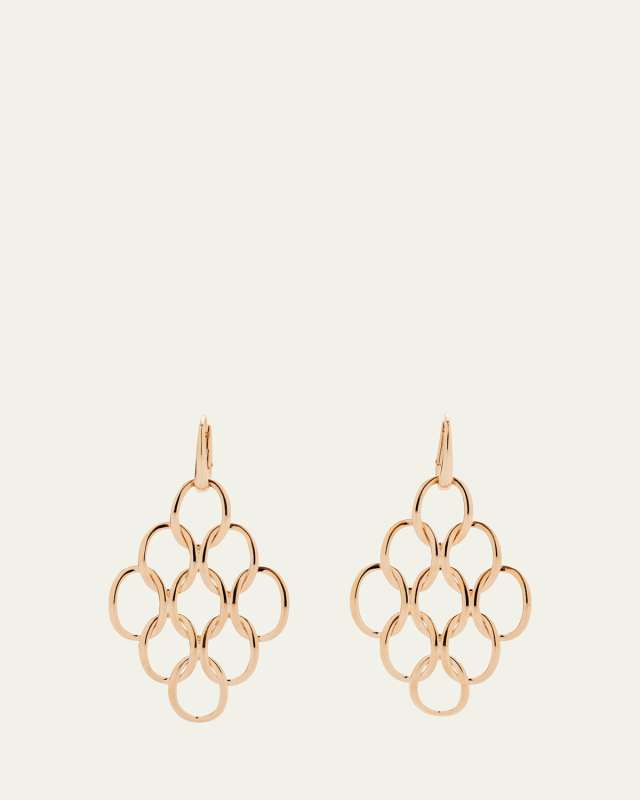 Brera Pendant Earrings in Rose Gold