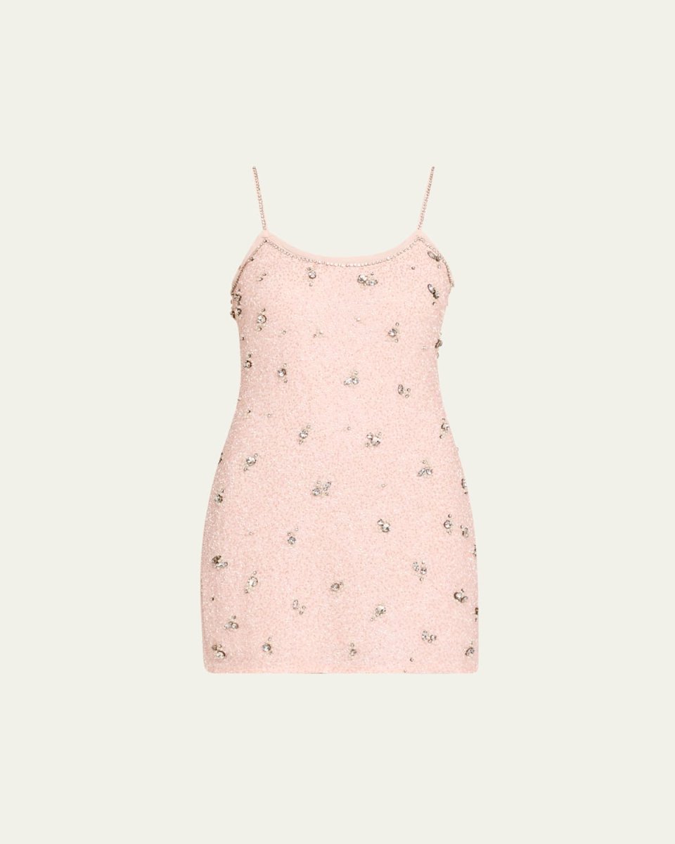 Windson Rhinestone Embellished Mini Dress