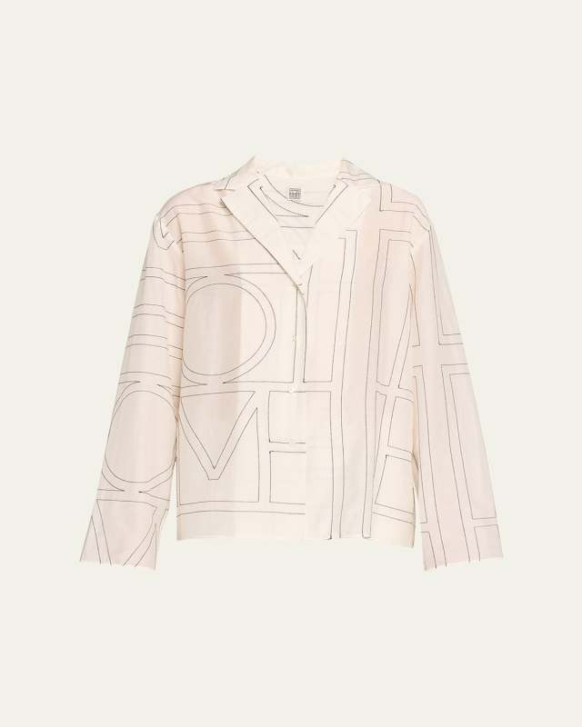 Monogram Cotton PJ Top