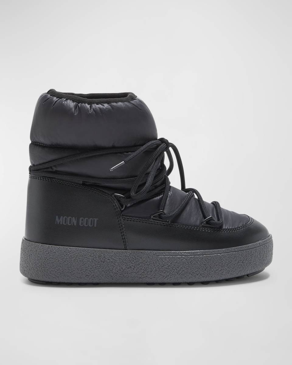 Track Nylon Lace-Up Snow Boots