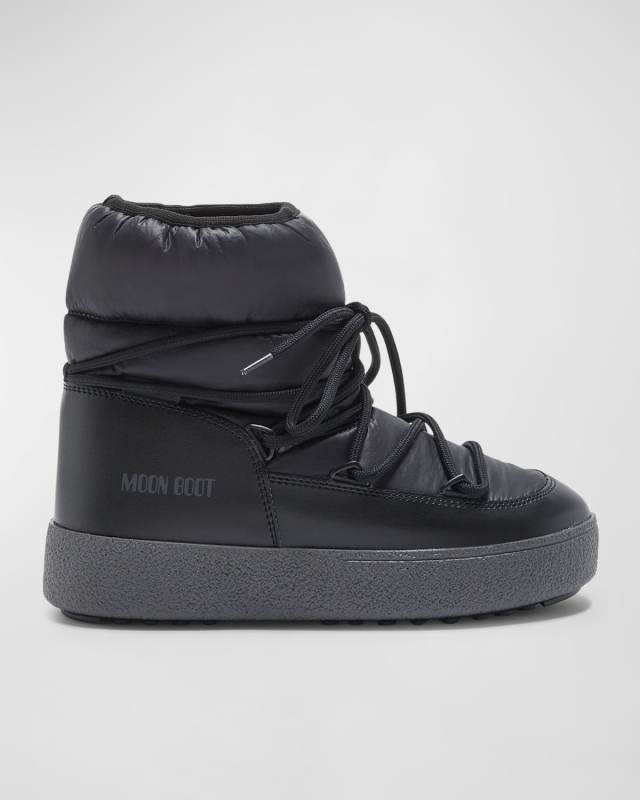 Track Nylon Lace-Up Snow Boots