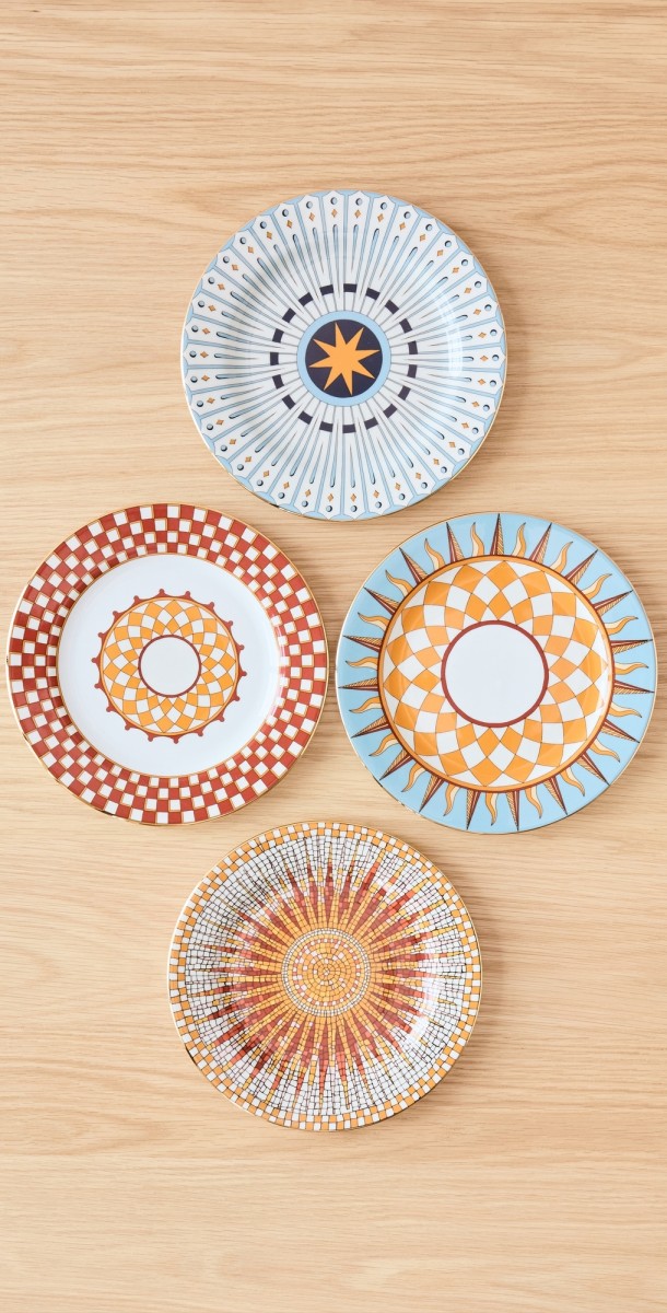 La Double J Dessert Plates Set of 4 Solar