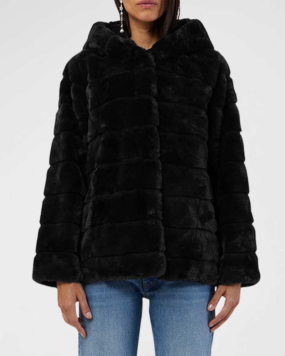 Goldie Faux Fur Quilted Short Jacket