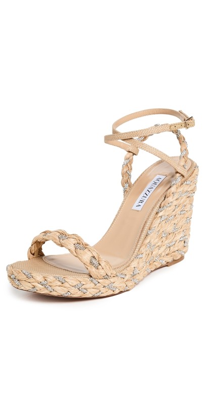 Aquazzura Costiera Wedges 120mm Natural