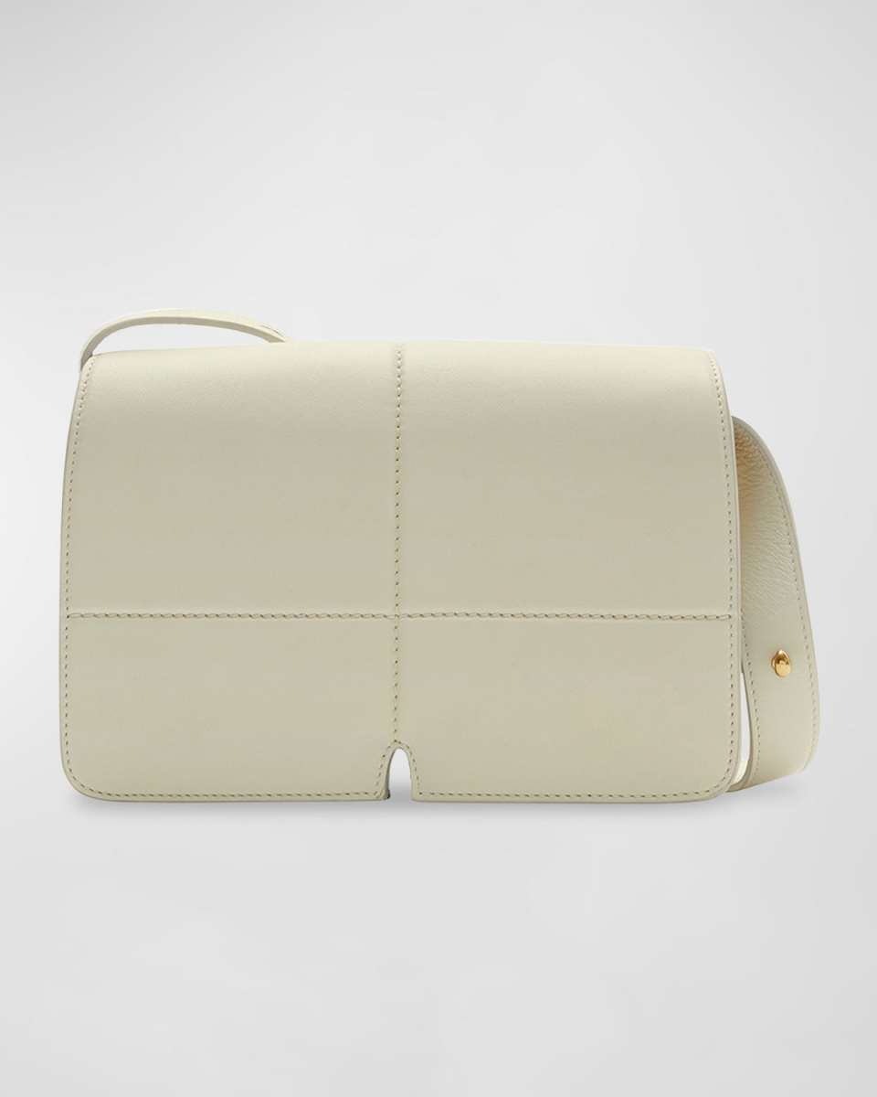 Snip Flap Leather Shoulder Bag
