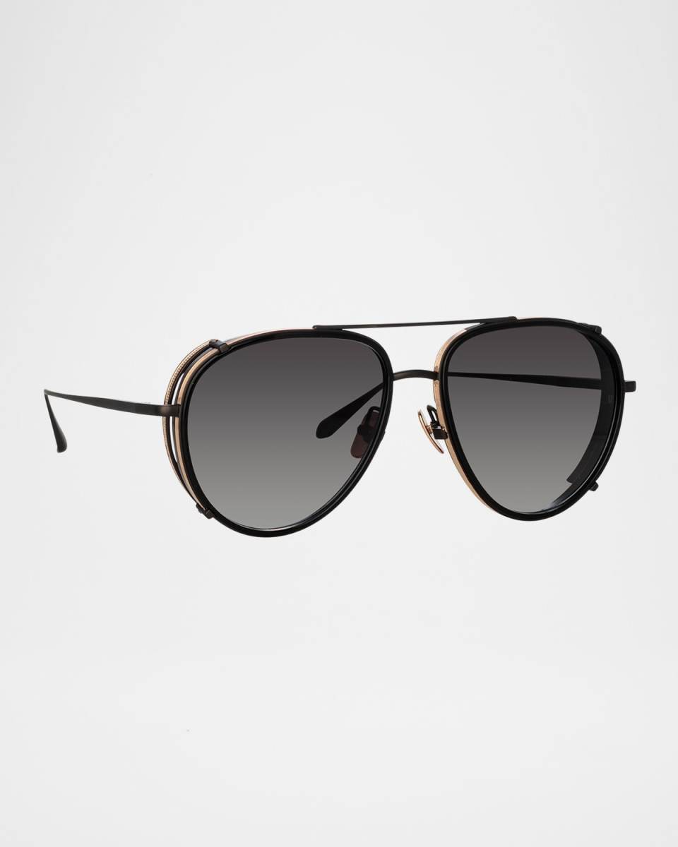 Dimitri Titanium Aviator Sunglasses