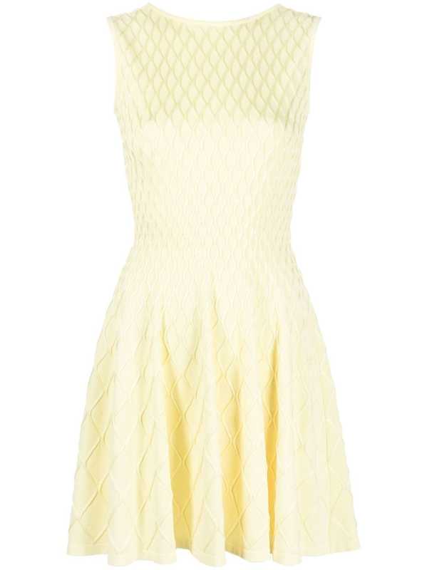 sleeveless knitted dress
