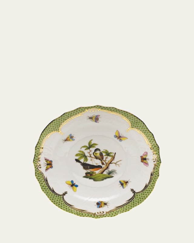 Rothschild Bird Green Motif 02 Salad Plate