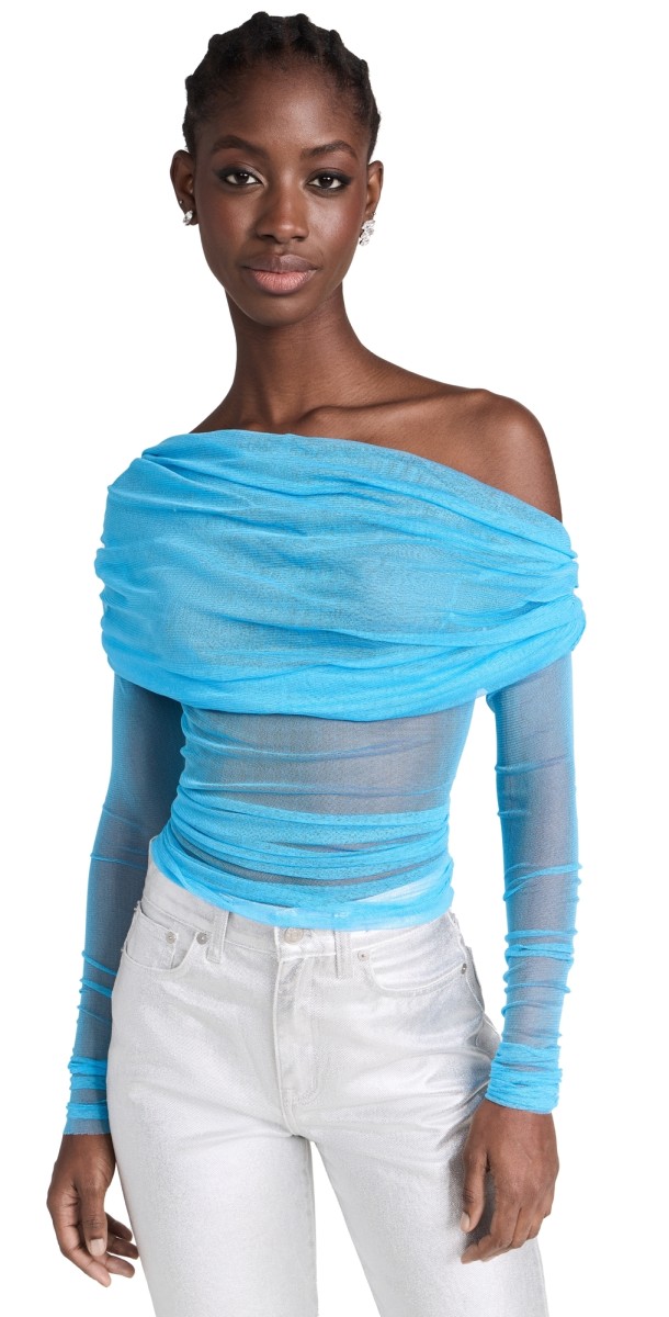Christopher Esber Veiled Top Dolphin Blue