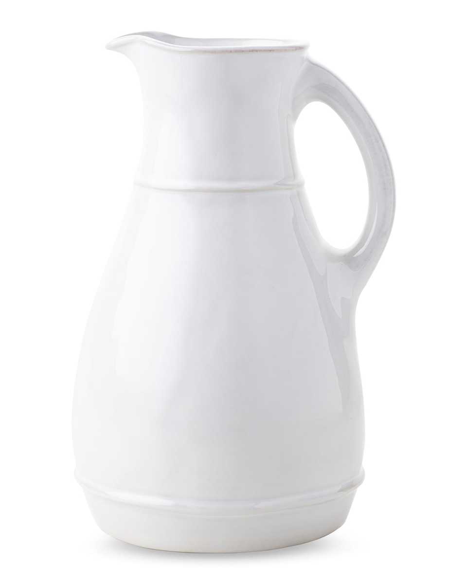 Puro Ceramic Pitcher - Whitewash