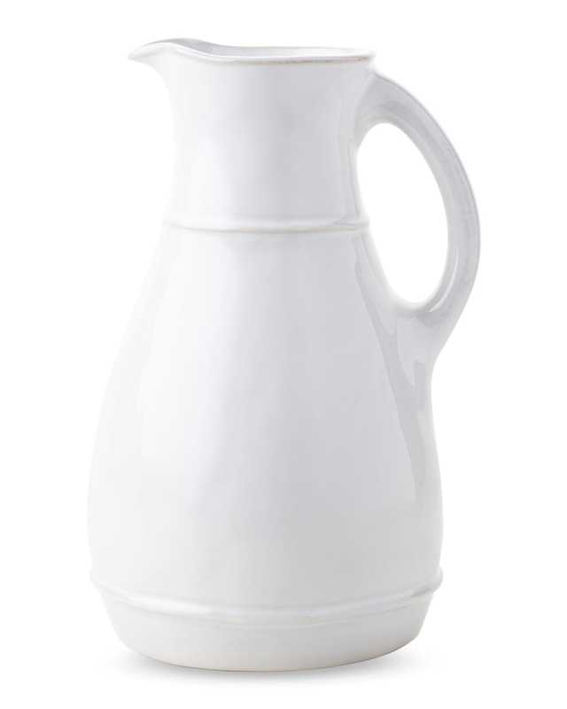 Puro Ceramic Pitcher - Whitewash