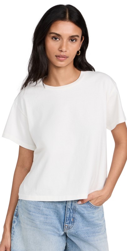 SLVRLAKE Square Tee Natural White