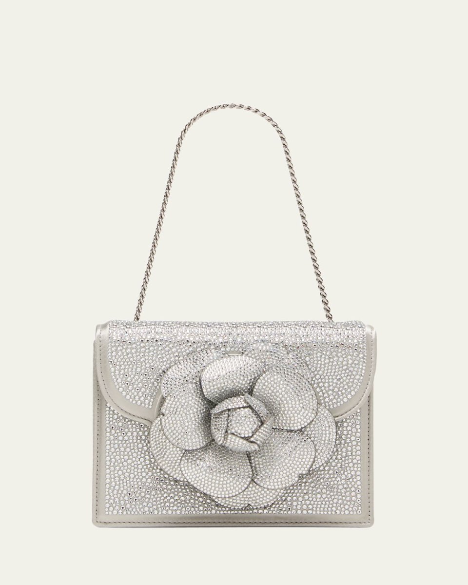 Mini Tro Crystal Suede Crossbody Bag