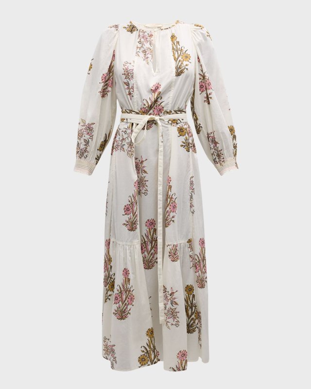 Darabelle Floral-Print Cotton Midi Dress
