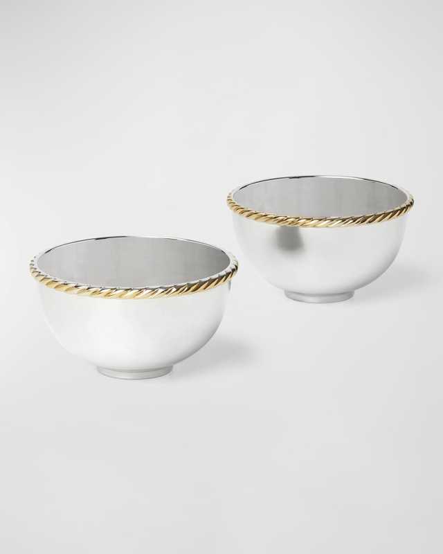 Roseland Nut Bowls, Set of 2