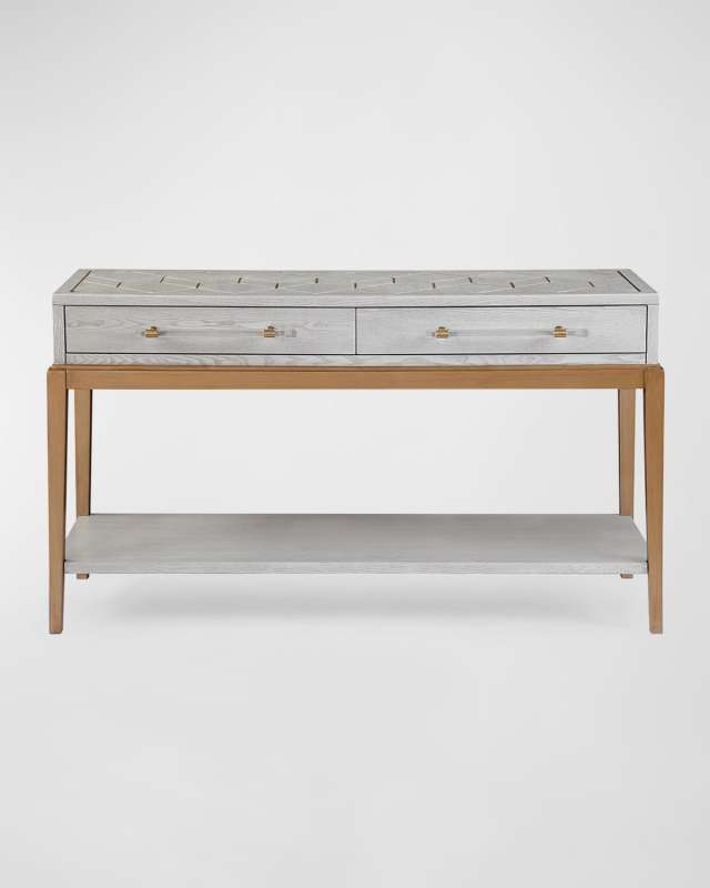 Perrine Gray Console Table