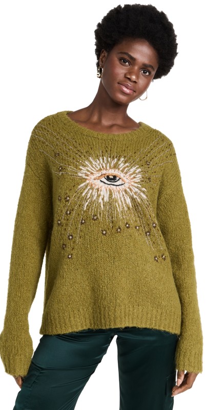Raquel Allegra Diana Pullover Leaf