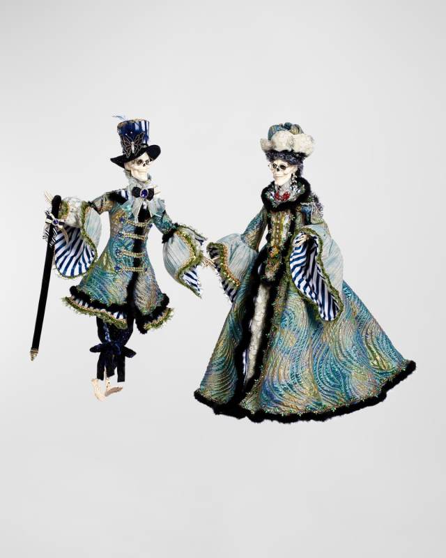 Blue Wave Skeletons, Set of 2