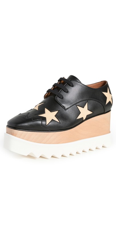 Stella McCartney Elyse Alter Nappa Shoes Black-Beige