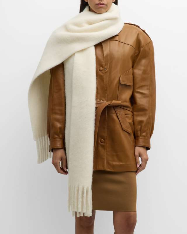 Double Scarf with Fringe