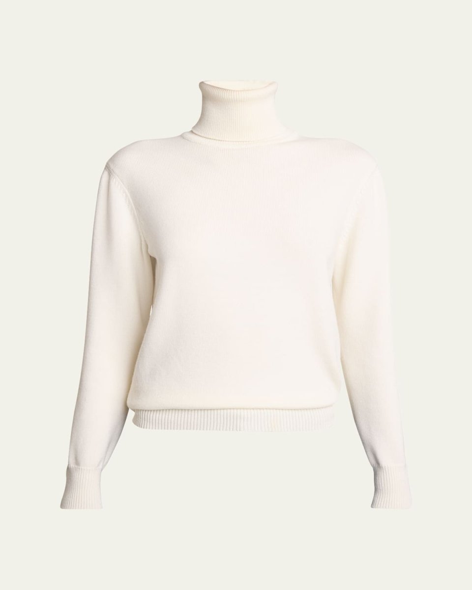 Layered Ribbed Turtleneck Top