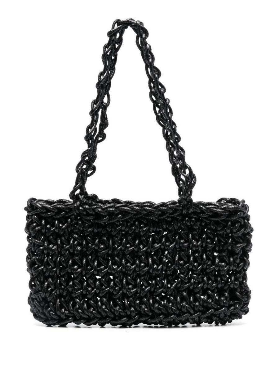 knitted shoulder bag