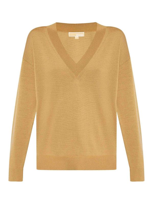 Michael Kors Pull Col Rond - Beige