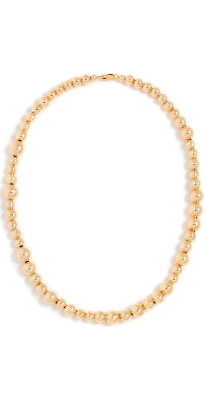 Alexa Leigh Mixed Big Ball Necklace Gold