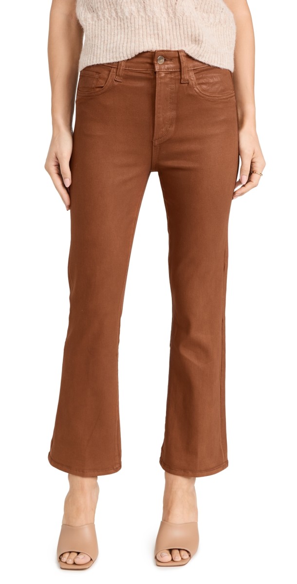Joe's Jeans The Callie Coated Jeans Leather Brown