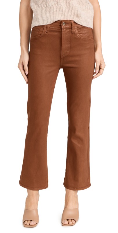 Joe's Jeans The Callie Coated Jeans Leather Brown