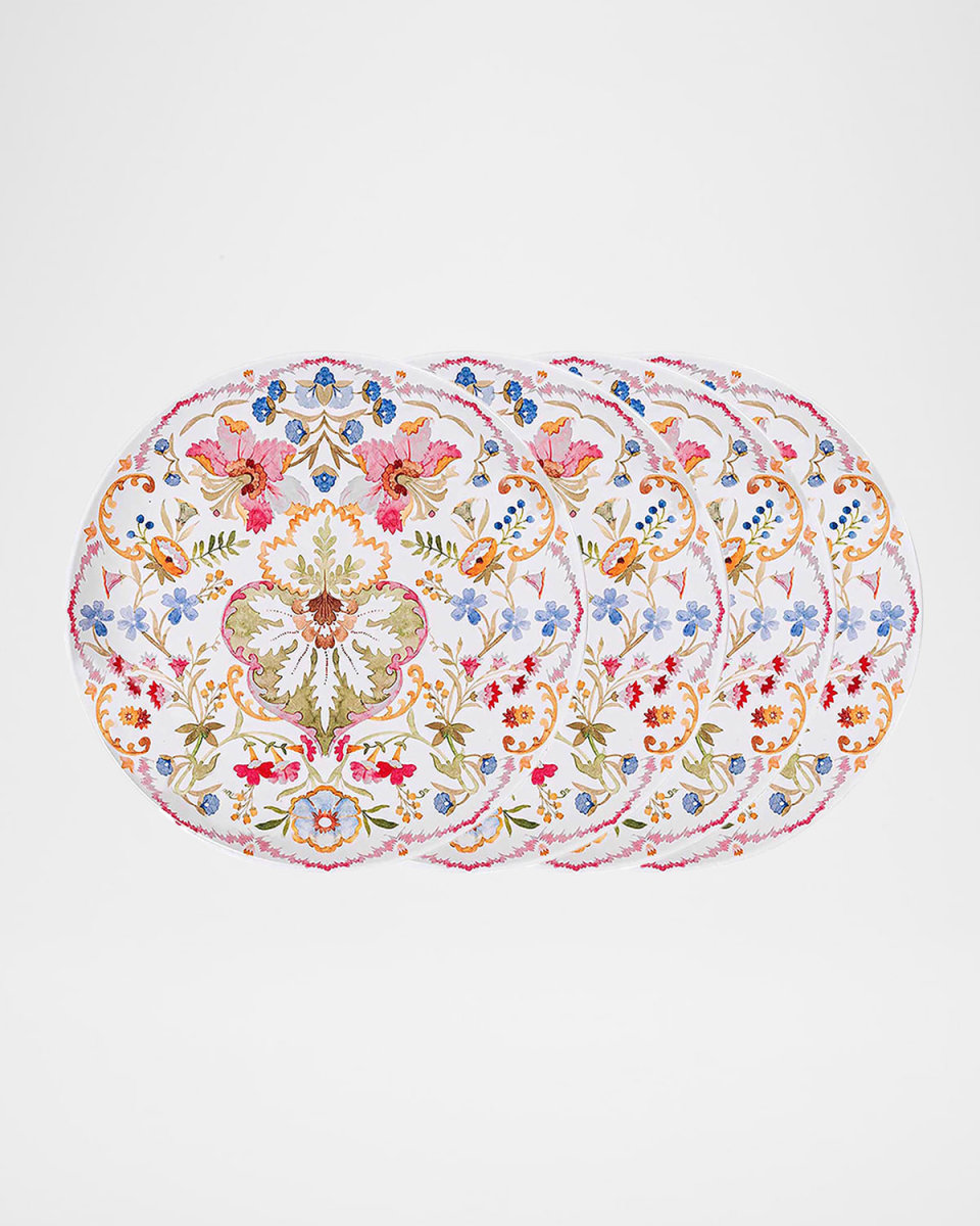 Sofia Melamine Dinner Plates, Set of 4