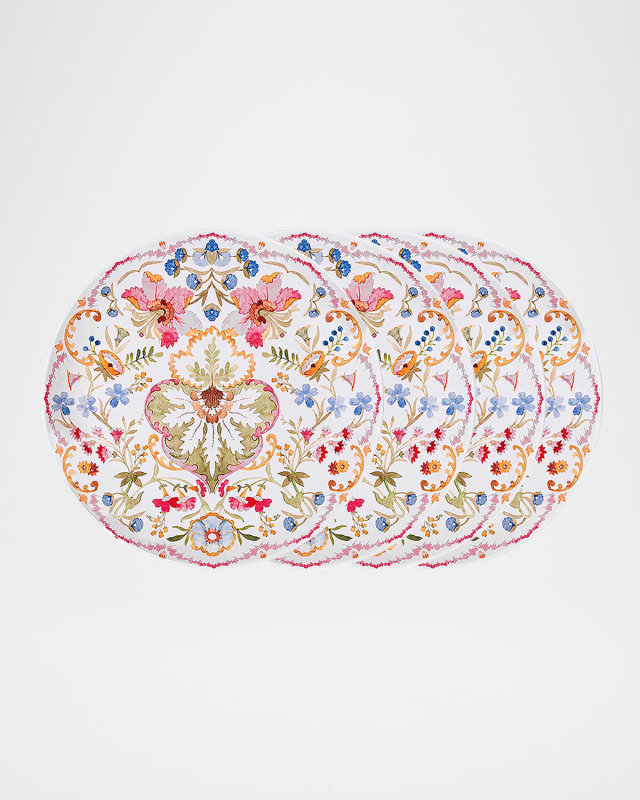 Sofia Melamine Dinner Plates, Set of 4